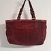 Coach Bags | Coach Burgundy Suede Hampton Bag Purse | Color: Brown/Red | Size: Os