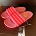Adidas Shoes | Adidas Adilette Comfort K Sandals Pink Orange Super Soft Comfy Light Weight Nwt | Color: Orange/Pink | Size: 5