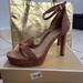 Michael Kors Shoes | Michael Kors Margot Platform Suede In Luggage Color. | Color: Brown/Gold | Size: 8