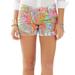 Lilly Pulitzer Shorts | Lilly Pulitzer Callahan Shorts Scuba To Cuba Print Women's Size 0 Bright | Color: Blue/Pink | Size: 0