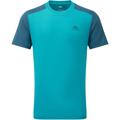 Mountain Equipment Herren Headpoint Block T-Shirt (Größe L, tuerkis)