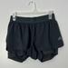 Adidas Shorts | Adidas Climalite Black Layered Flutter Biker Athletic Shorts Women's L | Color: Black | Size: L