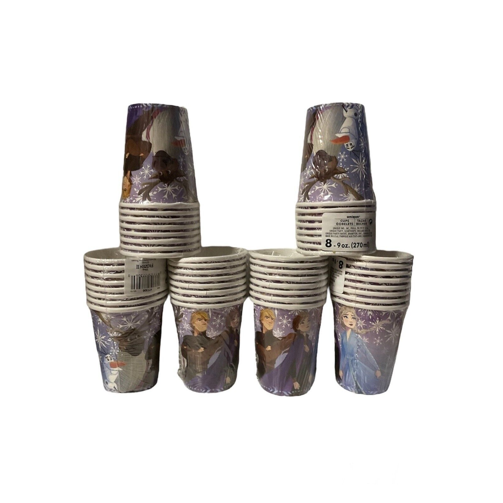 Disney Party Supplies | Frozen 2 Lot Of Paper Cups 9 Oz Goblets Disney Unique Party Birthday Tableware | Color: Blue | Size: Os Unisex