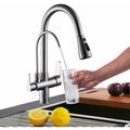 Mitigeur Cuisine Rabattable,Robinet de Cuisine Douchette avec avec de l'eau pure 3 Modes – Robinet