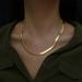 Anthropologie Jewelry | 18k Gold Filled Minimalistic Chain Necklace | Color: Gold | Size: Os