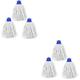 Beavorty 6 Pcs Mop Replacement Head Mop Heads for Home Replacement Mop Heads Replacement Mop Refill Mop Heads Replacements Mop Refill Replacement Clean Supplementary Header Cotton Yarn