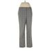 Liz Claiborne Dress Pants - High Rise Straight Leg Boyfriend: Gray Bottoms - Women's Size 6