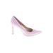 Banana Republic Heels: Slip On Stiletto Cocktail Party Pink Solid Shoes - Women's Size 7 1/2 - Pointed Toe