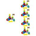 HEMOTON 5 Sets Blocks Wooden Sorting Shapes Educational Toys for Toddlers Shape Sorter Baby Fishing Toy Puzzle Toys Wooden Sorting Stacking Shapes Tower of Hanoi To Stack Child