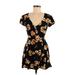 Forever 21 Casual Dress: Black Floral Dresses - Women's Size Medium