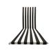 Il Tuo Artigiano Design Padded Cushion for Garden Beach Lounger 165 x 50 x 3.5 cm Made in Italy – Replacement Striped Wooden Chair and Sun Lounger Mat (White and Black)