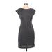 Banana Republic Casual Dress - Sheath: Gray Solid Dresses - New - Women's Size 2 Petite