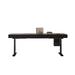 Recon Furniture Height Adjustable Rectangle Standing Desk Wood/Metal in Black/Brown/Gray | 55.12 W x 27.56 D in | Wayfair