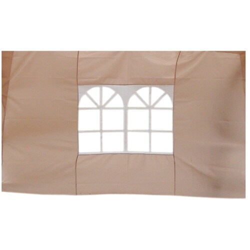 Lex 2er Set Seitenteile für Pavillon 3x3m Fenster Seitenwand Faltpavillon Partyzelt Beige : Beige Image