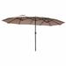 Latitude Run® Sermin 15' Rectangular Market Umbrella Metal in Brown | 15" x 8' | Wayfair 4940268AE8C144B592161E93C5FACE4F