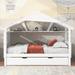 Red Barrel Studio® Huell Daybed Storage Bed Wood in White | 61.1 H x 40.6 W x 78.7 D in | Wayfair 80D56DDF82E341248152516EBFDD6F77