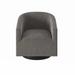 Barrel Chair - Ivy Bronx Kyrto 32.25" Wide Swivel Barrel Chair Polyester in Brown | 29.5 H x 32.25 W x 30 D in | Wayfair