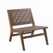 Side Chair - Union Rustic Labrenda 28.5" Wide Side Chair Faux Leather in Brown | 29 H x 28.5 W x 24.75 D in | Wayfair