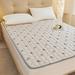 Alwyn Home Anti-Slip Mattress Pad For Home Use, Thin & Foldable, Washable Bedding Pad Polyester/Cotton | 86.61 H x 78.84 W x 1 D in | Wayfair