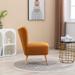 Boucle Upholstered Armless Accent Chair Modern Slipper Chair, Cozy Curved Wingback Armchair, Corner Side Chair
