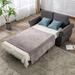 57.5" Versatile Sleeper Sofa with Memory Foam Mattress & Pull-out Bed