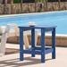 LIVOOSUN Patio Adirondack Plastic Wood Outdoor Side Table for Deck