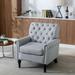 Accent Arm Chair for Living Room, Linen Fabric Comfy Reading Chair,Tufted Comfortable Sofa Chair,Upholstered Single Sofa