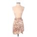 Dress Forum Casual Bodycon Skirt Knee Length: Tan Zebra Print Bottoms - Women's Size Small