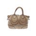 Liebeskind Berlin Leather Satchel: Tan Graphic Bags