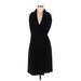 Ann Taylor Casual Dress - Wrap: Black Dresses - Women's Size 8 Petite