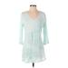 Parsley & Sage Casual Dress: Teal Dresses - Women's Size Small