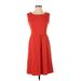 Old Navy Casual Dress - A-Line: Red Solid Dresses - Women's Size Small