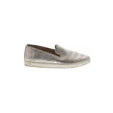 Birdies Sneakers: Slip-on Wedge Glamorous Silver Shoes - Women's Size 9 - Almond Toe