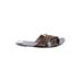 J.Crew Sandals: Brown Leopard Print Shoes - Women's Size 9 - Open Toe