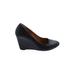 indigo by Clarks Wedges: Black Print Shoes - Women's Size 6 1/2 - Round Toe