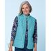 Blair Women's Berkshire Solid Quilted Vest - Blue - S - Misses