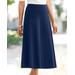 Blair Everyday Knit Long Skirt - Blue - 3X - Womens