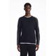 COS Men's Mesh-Panelled Crew-Neck Jumper - Blue - Blue