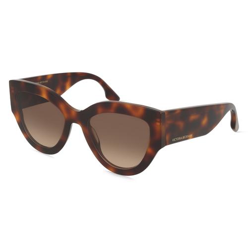 Victoria Beckham VB628S Damen-Sonnenbrille Vollrand Cateye Acetat-Gestell, braun