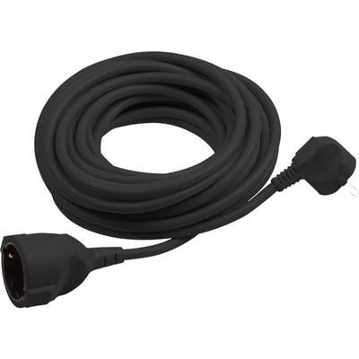 Meister - Schutzkontakt-Verlängerung - 2 m Kabel - schwarz - Kunststoffleitung - IP20 Innenbereich Image