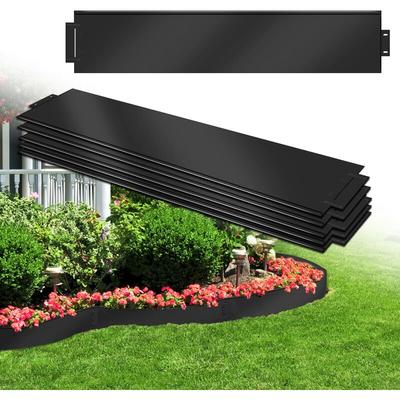 Rasenkante verzinkt Beeteinfassung Beetumrandung Mähkante Metall Palisade Länge: 10 m - Höhe: 18