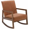 Wahson Office Chairs - Schaukelstuhl aus PU-Leder Sessel mit Massivholzbeinen Relaxsessel mit