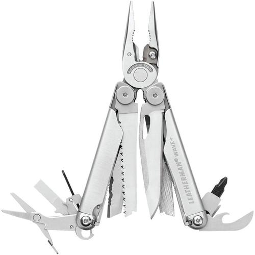 Multitool Wave plus silver Multifunktionswerkzeug 18 Funktionen - Leatherman