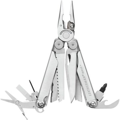 Leatherman - Multitool Wave plus silver, 18 Funktionen