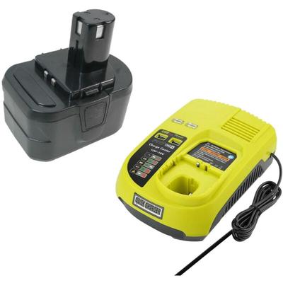 Trade-shop - 2in1 Set: Li-Ion Akku 14,4V 3000mAh + Ladegerät ersetzt Ryobi 130224052 130171003 Image