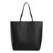 Faux Leather Shopper Tote