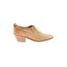 Rag & Bone Ankle Boots: Slip On Stacked Heel Boho Chic Tan Print Shoes - Women's Size 40 - Almond Toe