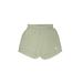 Adidas Athletic Shorts: Green Solid Activewear - Women's Size Small