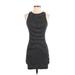 Divided by H&M Casual Dress: Black Stripes Dresses - Women's Size Small