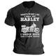 c'est ce que je fais je monte mon harley moto t-shirt en coton graphique pour hommes chemise de sport classique à manches courtes t-shirt confortable vacances de rue créateur de mode d'été